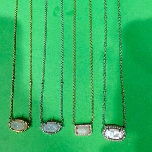 Kendra Scott Gold and Silver Pendant Necklace Set